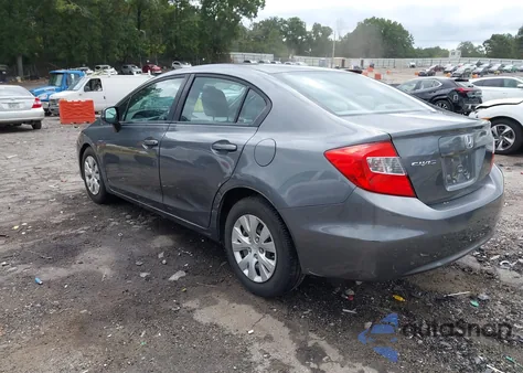 2012 Honda Civic Lx из США, поврежденный, VIN 19XFB2F52CE066192
